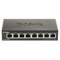 D-Link DGS-1100-08V2 Gestito L2 Gigabit Ethernet (10/100/1000) Nero