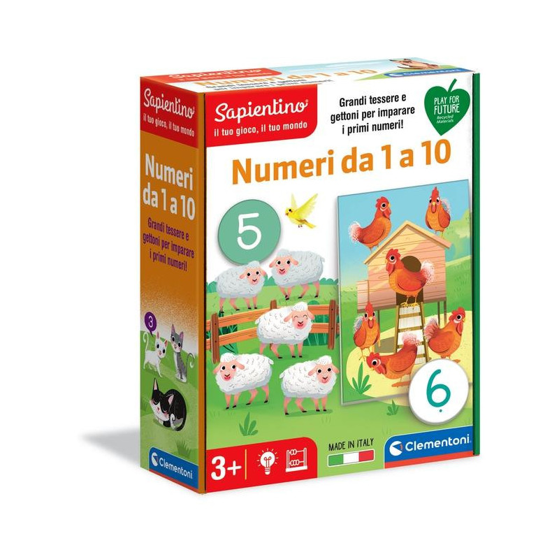 Clementoni Numeri da 1 a 10 Gioco da tavolo Educativo