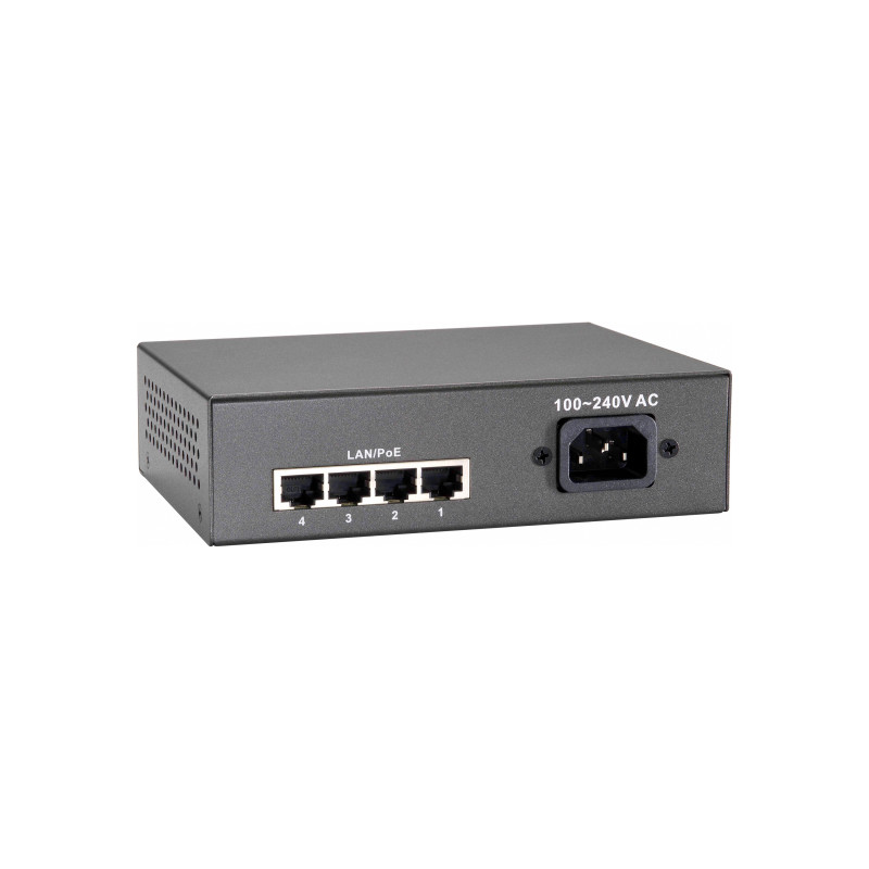 LevelOne FEP-0511 switch di rete Fast Ethernet (10/100) Supporto Power over Ethernet (PoE) Grigio