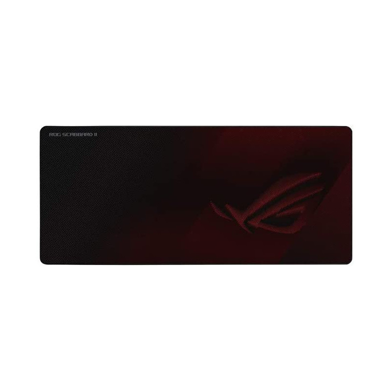 ASUS ROG Strix Scabbard II Tappetino per mouse per gioco da computer Nero, Rosso