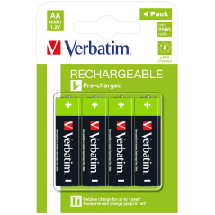 Verbatim 49517 batteria per uso domestico Batteria ricaricabile Stilo AA Nichel-Metallo Idruro (NiMH)