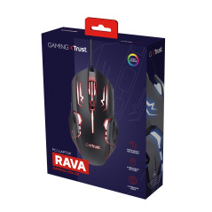 Trust GXT 108 Rava mouse Gaming Mano destra USB tipo A Ottico 2000 DPI