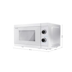 Sharp YC-MS01E-C forno a microonde Bianco Solo microonde Superficie piana 20 L 800 W