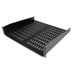 StarTech.com Scaffale cantilever per montaggio a rack universale con fessure 16" 2U - Ripiano per armadio server rack fisso -