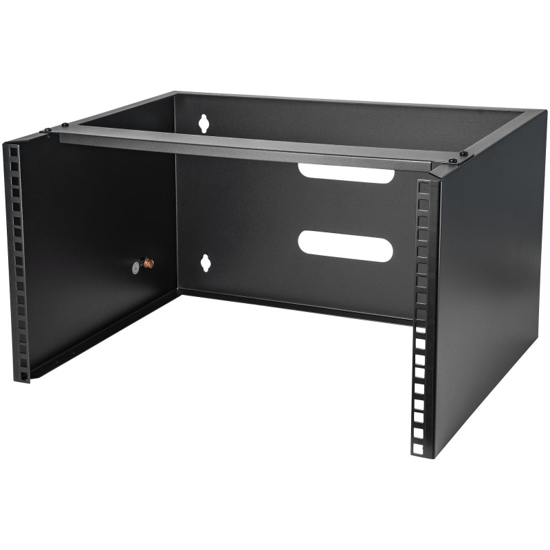 StarTech.com Staffa Rack 19" 6U a Parete - Profondità 35 cm Profilo Basso - Rack 19 pollici per Switch, Patch Panel, Server e