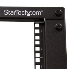 StarTech.com Server Rack a 4 Montanti 15U Open Frame, Armadio Rack di Rete 19" con Ruote, piedini di livellamento montaggio a