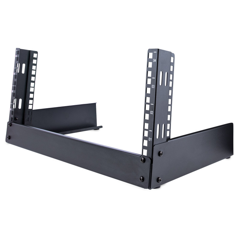 StarTech.com Mini rack 19" Aperto 4U - Supporto rack da tavolo 12U - 2 staffe - 19 pollici - Desktop rack autoportante per