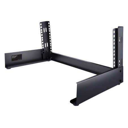 StarTech.com Mini rack 19" Aperto 4U - Supporto rack da tavolo 12U - 2 staffe - 19 pollici - Desktop rack autoportante per