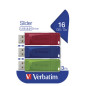 Verbatim Slider - Memoria USB - 3x16 GB, Blu, Rosso, Verde