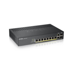 Zyxel GS1920-8HPV2 Gestito Gigabit Ethernet (10 100 1000) Supporto Power over Ethernet (PoE) Nero