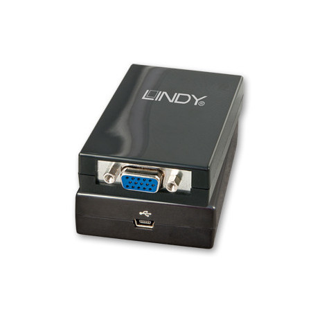 Lindy USB 2.0 VGA adattatore grafico USB Nero