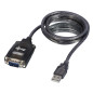 Lindy 42686 cavo seriale Nero 1,1 m USB tipo A DB-9