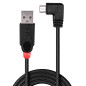 Lindy 31977 cavo USB USB 2.0 2 m USB A Micro-USB B Nero