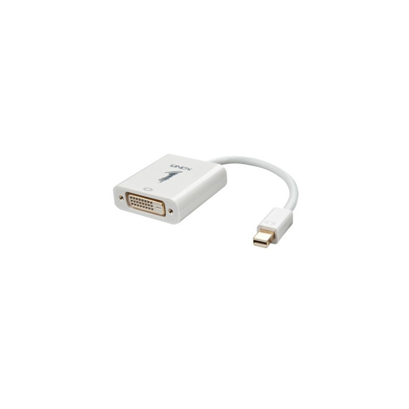 Lindy 41733 cavo e adattatore video 0,17 m Mini DisplayPort DVI-D Bianco