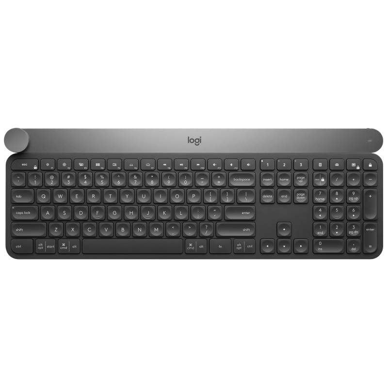 Logitech Craft Advanced keyboard with creative input dial tastiera Universale RF senza fili + Bluetooth QWERTY Italiano Nero,