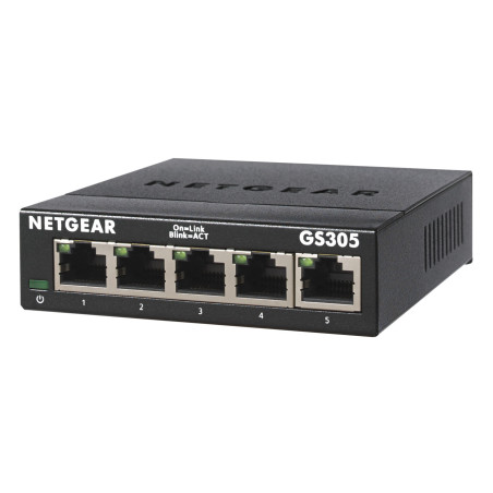 NETGEAR GS305 Non gestito L2 Gigabit Ethernet (10/100/1000) Nero