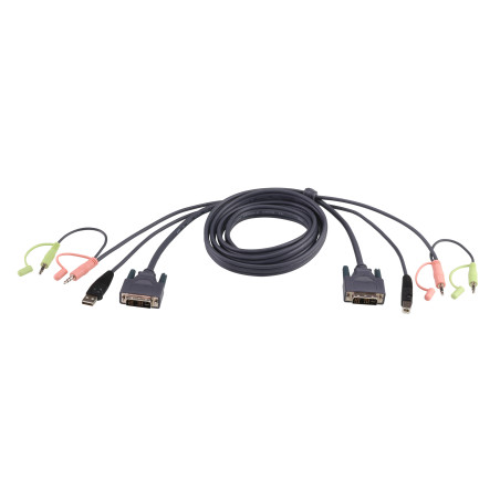 ATEN Cavo KVM USB DVI-I Single Link – 1,8 m