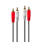 Lindy 35664 cavo audio 10 m 2 x RCA Rosso, Bianco