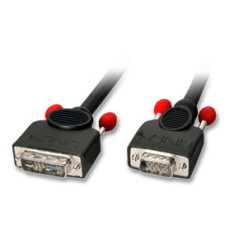 Lindy 1m DVI-A VGA Cable VGA (D-Sub) Nero