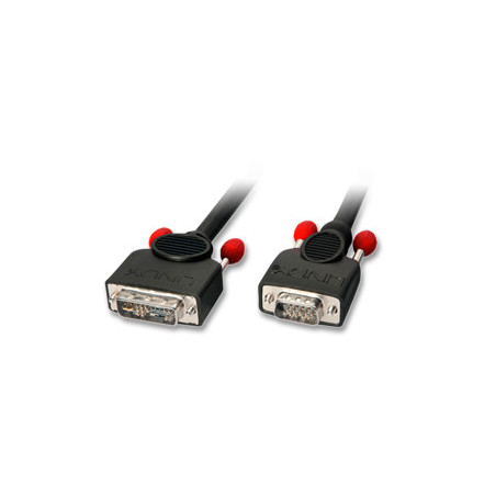 Lindy 1m DVI-A VGA Cable VGA (D-Sub) Nero