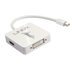 Lindy 41039 cavo e adattatore video 0,2 m Bianco