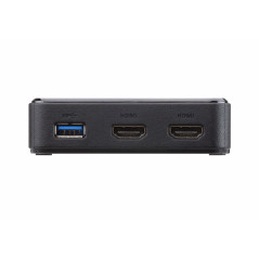 ATEN UH3233 Cablato USB 3.2 Gen 1 (3.1 Gen 1) Type-C Nero