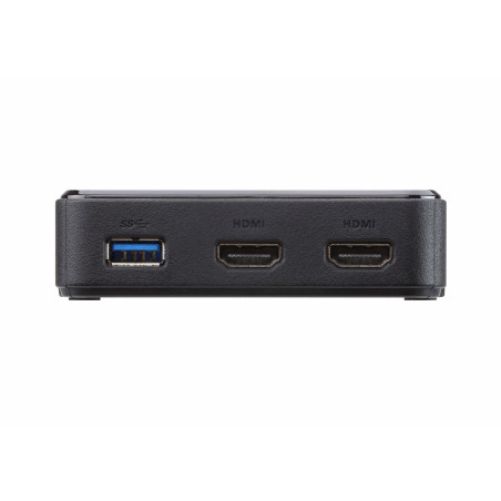 ATEN UH3233 Cablato USB 3.2 Gen 1 (3.1 Gen 1) Type-C Nero