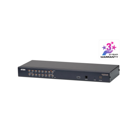 ATEN Switch KVM Cat 5 multi-interfaccia (DisplayPort, HDMI, DVI, VGA) a 16 porte