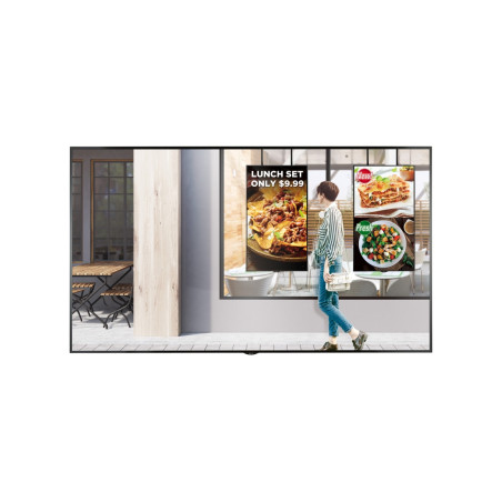 LG 75XS2E-B visualizzatore di messaggi Pannello piatto per segnaletica digitale 190,5 cm (75") LED 2500 cd m² 4K Ultra HD Nero