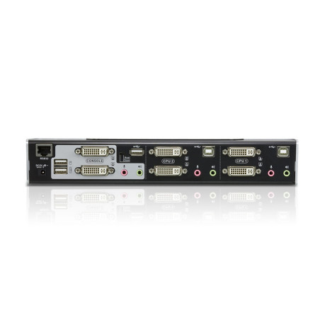 ATEN Switch KVMP™ schermo doppio/audio USB DVI Dual Link a 2 porte