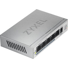 Zyxel GS1005HP Non gestito Gigabit Ethernet (10 100 1000) Supporto Power over Ethernet (PoE) Argento