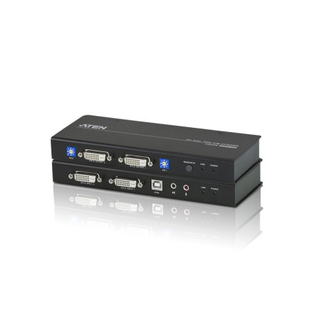 ATEN Extender KVM USB DVI Dual View Cat 5 (1024 x 768 a 60 m)