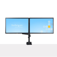 StarTech.com Supporto Doppio Monitor per Scrivania - Braccio per 2 Monitor VESA fino a 32"  8kg - Staffe Verticali Impilabili -