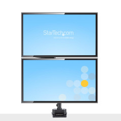 StarTech.com Supporto Doppio Monitor per Scrivania - Braccio per 2 Monitor VESA fino a 32"  8kg - Staffe Verticali Impilabili -