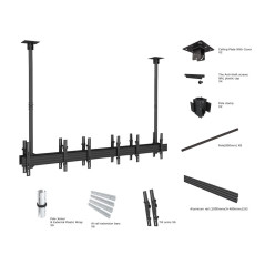 Multibrackets 3507 Supporto per display espositivi 165,1 cm (65") Nero