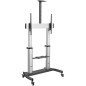 StarTech.com Mobile TV Stand girevole su ruote - Carrello porta TV resistente per schermi da 60-100" (100kg) - Supporto tv da