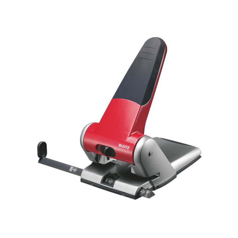 Leitz Heavy Duty Hole Punch 5180 perforatore e accessori 65 fogli Rosso