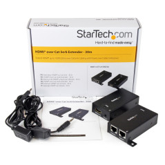 StarTech.com Extender Video Audio HDMI via Cat5 Cat6 con IR - Autoalimentato