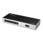 StarTech.com Dock USB-C e USB-A - Dock doppio monitor DisplayPort + HDMI 4K 60Hz - Docking station ibrida USB 3.0 per laptop