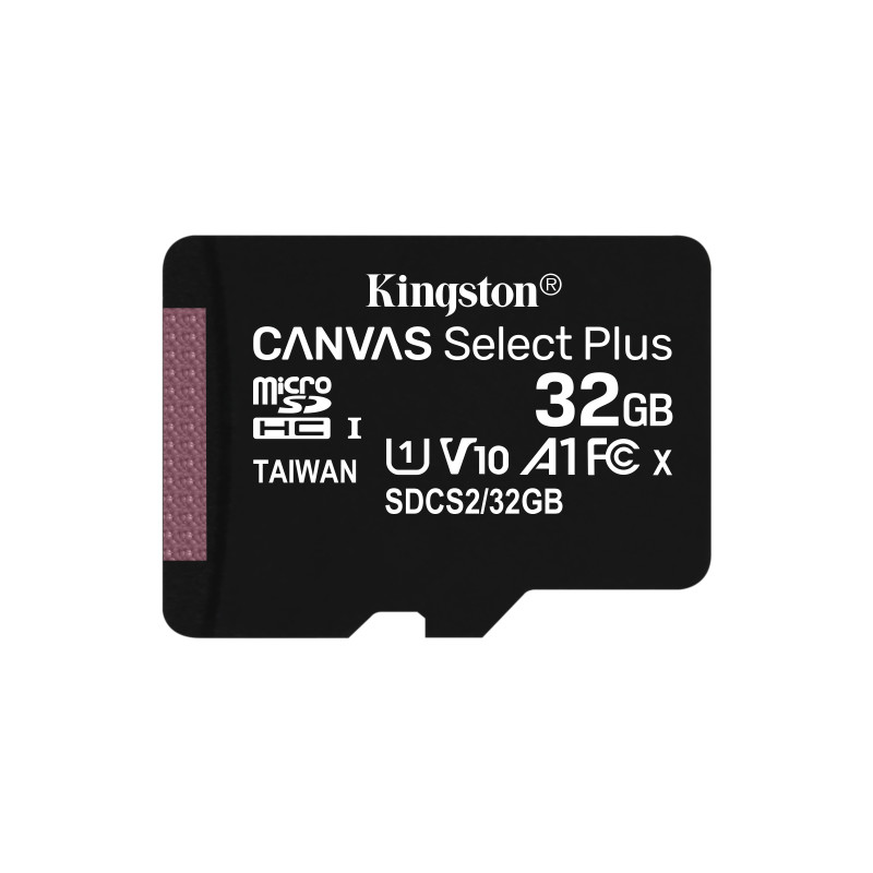 Kingston Technology Scheda micSDHC Canvas Select Plus 100R A1 C10 da 32GB confezione singola senza adattatore