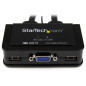 StarTech.com Switch Commutatore KVM USB VGA a 2 porte - Alimentato via USB con pulsante di commutazione a distanza