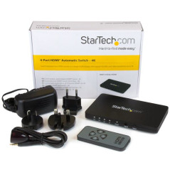 StarTech.com Switch Commutatore automatico a 4 porte HDMI con case in alluminio e supporto MHL - 4k 30Hz