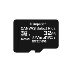 Kingston Technology Scheda micSDHC Canvas Select Plus 100R A1 C10 da 32GB + adattatore