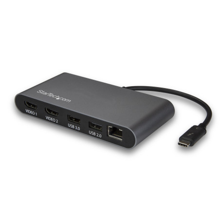 StarTech.com Mini Docking Station Thunderbolt 3 per Portatili - Doppio HDMI - 4k 60Hz - Fuori produzione, Sostituito da