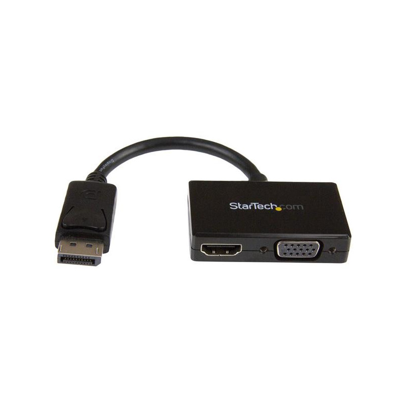 StarTech.com Adattatore DisplayPort a HDMI e VGA - Convertitore audio/video da viaggio DP 2 in 1 - 1920x1200 / 1080p