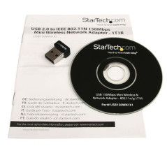 StarTech.com Adattatore di rete N wireless mini USB 150 Mbps - 802.11n g 1T1R