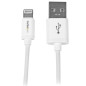 StarTech.com Cavo connettore lightning a 8 pin Apple bianco da 30cm a USB per iPhone / iPod / iPad