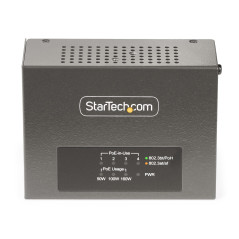 StarTech.com Iniettore PoE++ Multi-Gigabit a 4 porte, Ethernet 5 2.5 1G (NBASE-T), PoE PoE+ PoE++ (802.3af 802.3at 802.3bt),