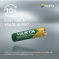 Varta Recharge Accu Power AAA 1000 mAh Blister da 2 (Batteria NiMH Accu Precaricata, Micro, ricaricabile, pronta all'uso)