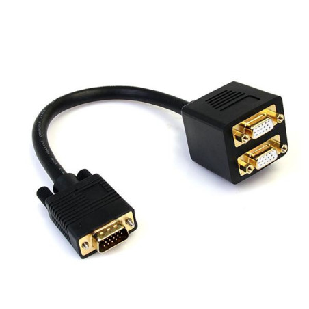 StarTech.com Cavo Sdoppiatore VGA a 2 uscite VGA - Cavo Y splitter VGA a doppia uscita VGA - M F da 30 cm